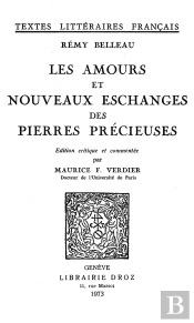 Les Amours Et Nouveaux Eschanges Des Pierres Precieuses