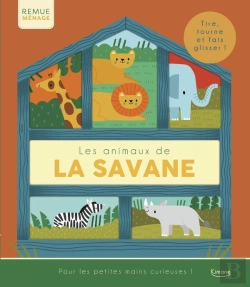 Bertrand.pt - Les Animaux De La Savane - Tire, Tourne Et Fais Glisser !