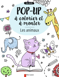Bertrand.pt - Les Animaux ; Pop-Up À Colorier Et À Monter
