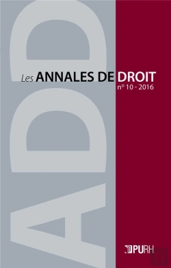 Bertrand.pt - Les Annales De Droit, N  10/2016