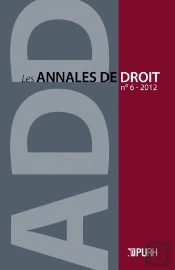 Les Annales De Droit. N  6  2012
