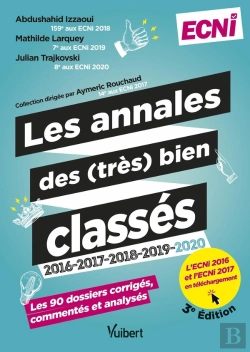 Bertrand.pt - Les Annales Des (Très) Bien Classés 2018-2019-2020 ; La Correction Corrigée, Commentée Et Analysée D