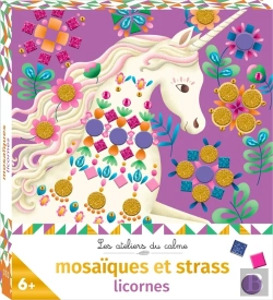 Bertrand.pt - Les Ateliers Du Calme : Strass Et Mosaiques Licornes - Mini Boite Avec Accessoires