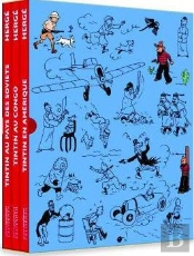Les Aventures De Tintin : Coffret : Tintin En Amérique, Tintin Au Congo, Tintin Au Pays Des Soviets