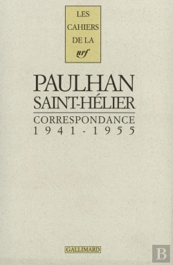 Bertrand.pt - Les Cahiers De La Nrf Correspondance Jean Paulhan Saint Helier 1941-1955
