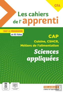 Bertrand.pt - Les Cahiers De L'Apprenti Sciences Appliquées Cap Cuisine, Cshcr, Métiers De L'Alimentation (2025) - Pochette Élève