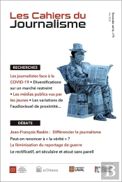 Les Cahiers Du Journalisme Volume 2, Numéro 5