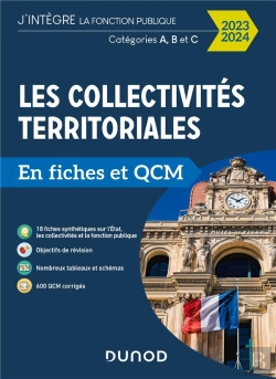 Bertrand.pt - Les Collectivités Territoriales En Fiches Et Qcm ; Catégorie A, B Et C (Édition 2023/2024)