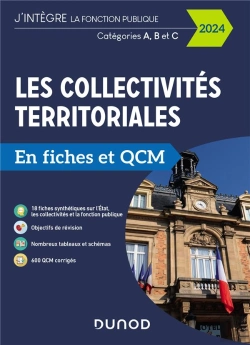 Bertrand.pt - Les Collectivités Territoriales En Fiches Et Qcm ; Catégories A, B Et C (Édition 2024)