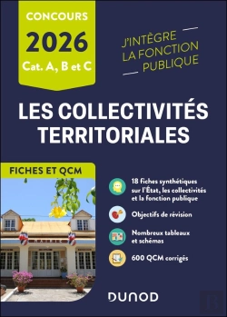 Bertrand.pt - Les Collectivités Territoriales En Fiches Et Qcm ; Catégories A, B Et C (Édition 2026)