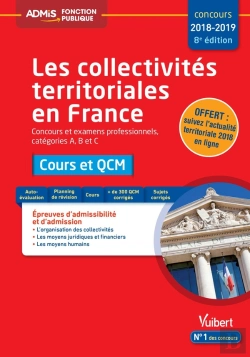Bertrand.pt - Les Collectivités Territoriales En France ; Catégories A, B Et C ; Cours Et Qcm (Concours 2018/2019)