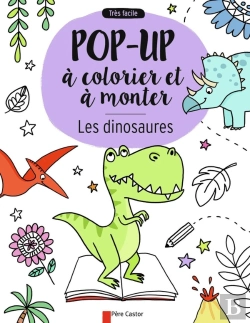Bertrand.pt - Les Dinosaures ; Pop-Up À Colorier Et À Monter