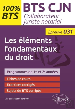 Bertrand.pt - Les Éléments Fondamentaux Du Droit (U31) : Bts Collaborateur Juriste Notarial
