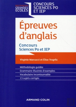 Bertrand.pt - Les Épreuves D'Anglais ; Concours Sciences Po Et Iep (2e Édition)