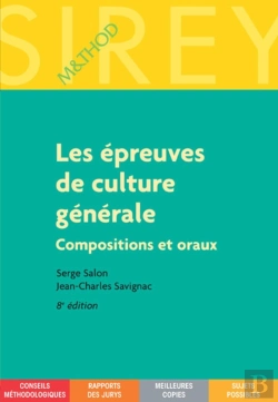 Bertrand.pt - Les Épreuves De Culture Générale. 8e Éd. - Compositions Et Oraux