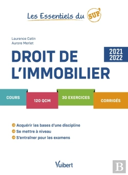 Bertrand.pt - Les Essentiels Du Sup ; Droit De L'Immobilier : Cours - Qcm - Exercices - Corrigés (Édition 2021/2022)