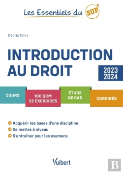 Bertrand.pt - Les Essentiels Du Sup' : Introduction Au Droit 2023/2024 : Cours, Qcm, Exercices, Étude De Cas, Corrigés, Méthodologie