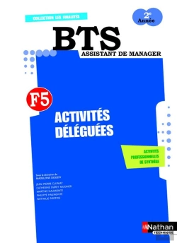 Bertrand.pt - Les Finalités ; Activités Déléguées ; F5 ; Bts Assistant De Manager 2ème Année