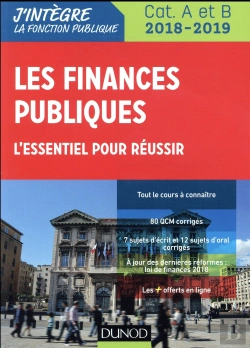 Bertrand.pt - Les Finances Publiques 2018-2019 - 3e Ed. - L'Essentiel Pour Reussir - Categories A Et B