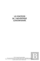 Les Fonctions De L'Archivistique Contemporaine
