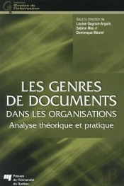 Les Genres De Documents Dans Les Organisations ; Analyse Théorique Et Pratique