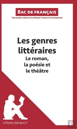 Bertrand.pt - Les Genres Littéraires ; Le Roman, La Poésie Et Le Théâtre ; Bac De Français ; Fiche De Révision