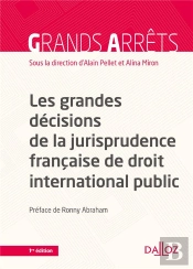 Les Grandes Décisions De La Jurisprudence Française De Droit International Public