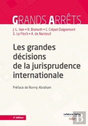 Les Grandes Décisions De La Jurisprudence Internationale (3e Édition)