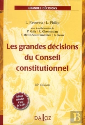 Les Grandes Décisions Du Conseil Constitutionnel (16e Édition)