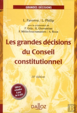 Bertrand.pt - Les Grandes Décisions Du Conseil Constitutionnel (16e Édition)