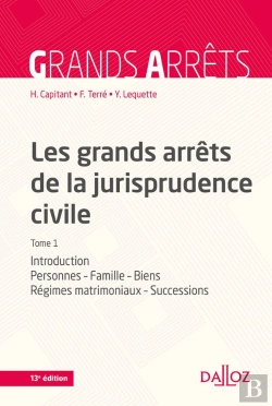 Bertrand.pt - Les Grands Arrêts De La Jurisprudence Civile T.1 (13e Édition)