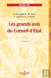 Les Grands Avis Du Conseil D'Etat (3e Édition)