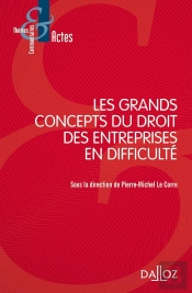 Les Grands Concepts Du Droit Des Entreprises En Difficulté