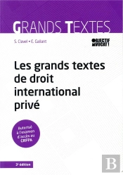 Les Grands Textes De Droit International Prive - 3e Ed.