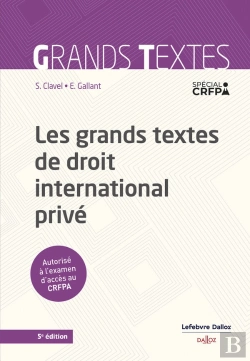 Bertrand.pt - Les Grands Textes De Droit International Privé (5e Édition)