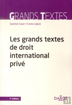 Bertrand.pt - Les Grands Textes De Droit International Privé