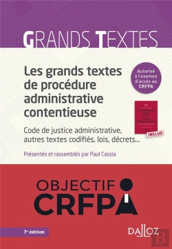 Bertrand.pt - Les Grands Textes De Procedure Administrative Contentieuse - Code De Justice Administrative, Autres