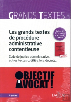Bertrand.pt - Les Grands Textes De Procédure Administrative Contentieuse ; Code De Justice Administrative (Édition 2018)