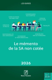 Les Guides Rf : Le Mémento De La Sa Non Cotée (Édition 2026)