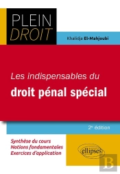 Les Indispensables Du Droit Pénal Spécial