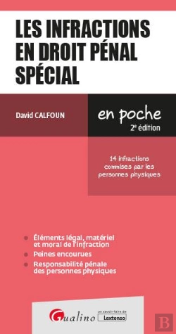 Bertrand.pt - Les Infractions En Droit Pénal Spécial (2e Édition)