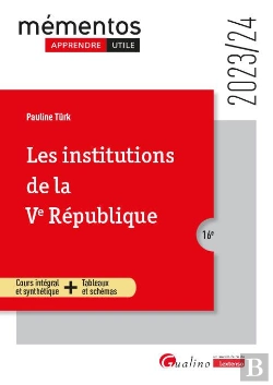 Bertrand.pt - Les Institutions De La Ve Republique, 16eme Edition - Cours Integral Et Synthetique - Tableaux Et Sc