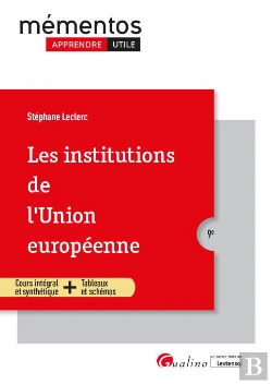 Bertrand.pt - Les Institutions De L'Union Europeenne, 9eme Edition - Une Synthese Accessible Et Actualisee Dela Co