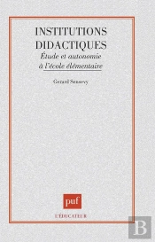 Les Institutions Didactiques L'Etude Et Autonomie A L'Ecole Elementaire