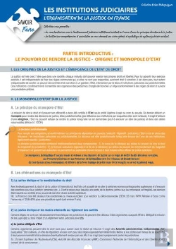 Bertrand.pt - Les Institutions Judiciaires - L'Organisation De La Justice En France
