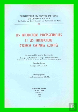 Bertrand.pt - Les Interdictions Professionnelles Et Les Interdictions D'Exercer Certaines Activités