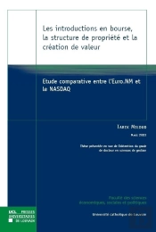 Les Introductions En Bourse, La Structure De Propriete Et La Creation De Valeur