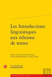 Les Introductions Linguistiques Aux Éditions De Textes