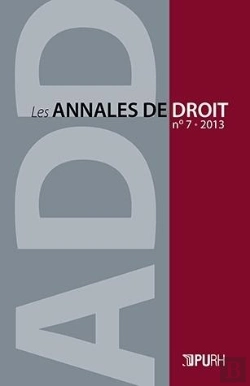 Bertrand.pt - Les Les Annales De Droit, N° 7/2013