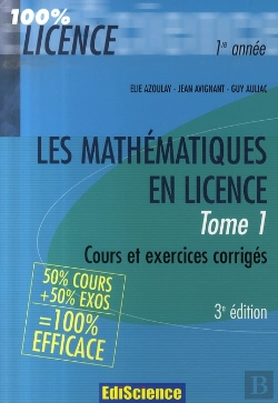 Bertrand.pt - Les Mathématiques En Licence T.1 (3e Édition)